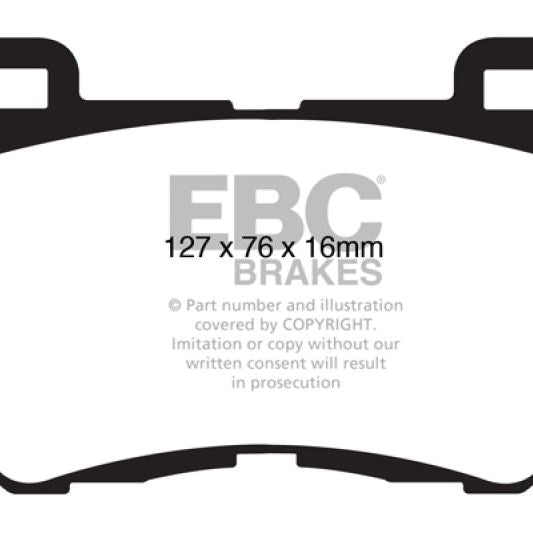 EBC 08-13 Infiniti FX50 5.0 Redstuff Front Brake Pads-tuningsupply.com