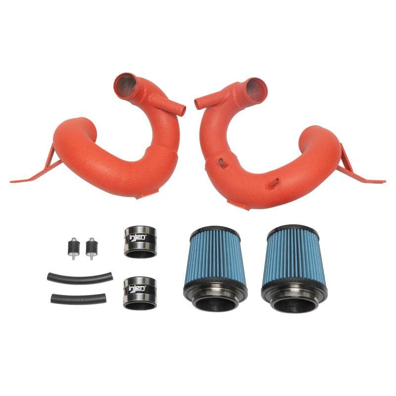 Injen 19-21 Genesis G70 V6-3.3L Twin Turbo SP Short Ram Air Intake System - Wrinkle Red-tuningsupply.com