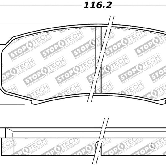 StopTech Street Brake Pads - Rear-Brake Pads - OE-Stoptech-STO308.06060-SMINKpower Performance Parts