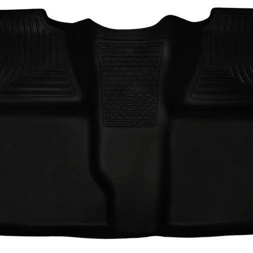 Husky Liners 07-13 Chevy Silverado 1500/2500HD Crew Cab PU Weatherbeater Black 2nd Seat Floor Liner-tuningsupply.com