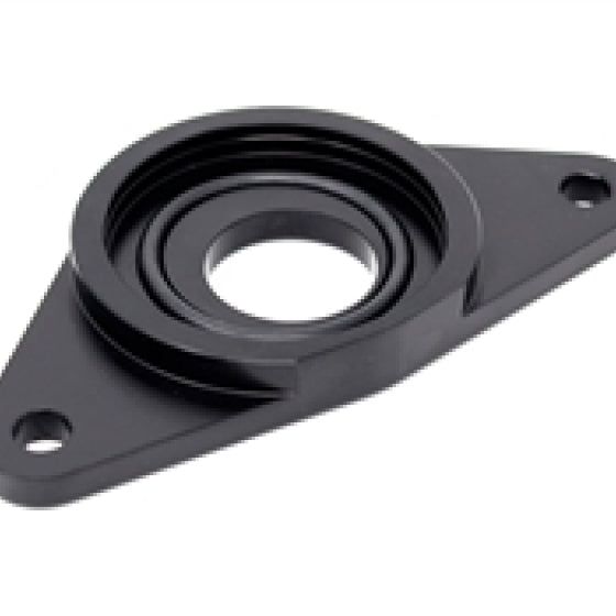 Torque Solution HKS BOV Adapter Flange: Subaru WRX / STi - Black-Blow Off Valve Accessories-Torque Solution-TQSTS-SU-HKS-BK-SMINKpower Performance Parts