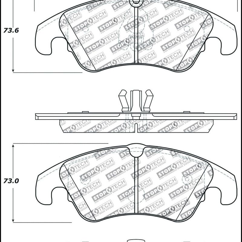 StopTech Performance 08-10 Audi A5 / 10 S4 / 09-10 Audi A4 (except Quattro) Front Brake Pads-Brake Pads - Performance-Stoptech-STO309.13220-SMINKpower Performance Parts