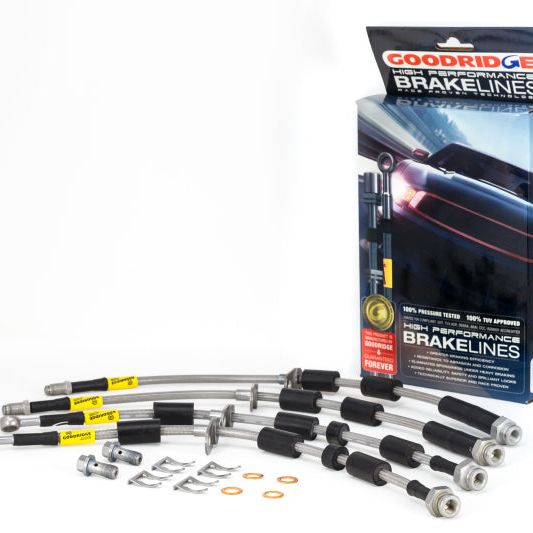 Goodridge 14-19 Ford Fiesta ST Stainless Steel Brake Line Kit-tuningsupply.com