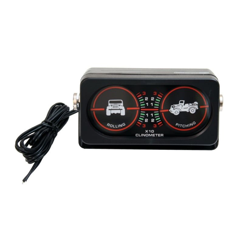 Rugged Ridge Clinometer with Light-Gauges-Rugged Ridge-RUG13309.02-SMINKpower Performance Parts