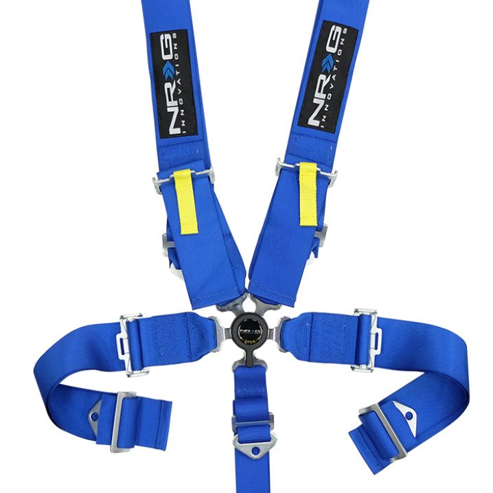 NRG SFI 16.1 5PT 3in. Seat Belt Harness / Cam Lock - Blue-Seat Belts & Harnesses-NRG-NRGSBH-RS5PCBL-SMINKpower Performance Parts