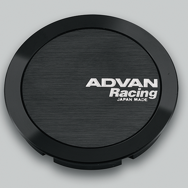 Advan Full Flat 63mm Centercap - Black-tuningsupply.com