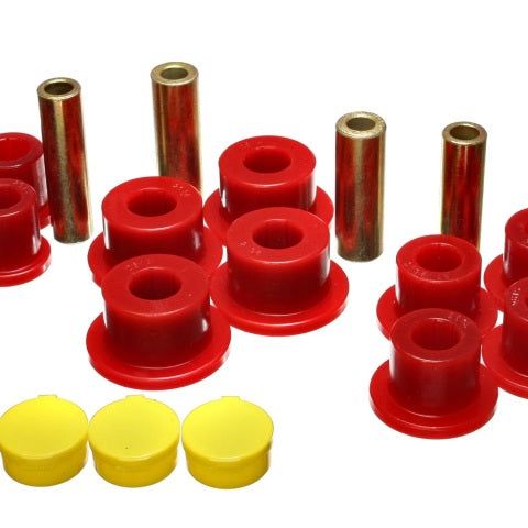 Energy Suspension 02-05 Dodge Ram 1500 2WD Red Rear Leaf Spring Bushing Set-tuningsupply.com