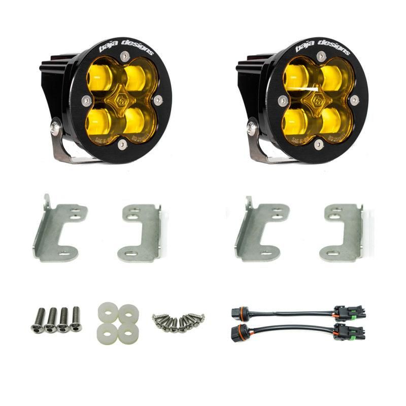 Baja Designs 18-20 Jeep JL Fog Pocket Kit For Wrangler JL Sahara Squadron Amber Lens SAE FPK-tuningsupply.com