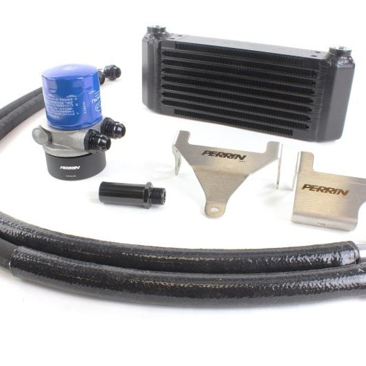 Perrin 04-21 Subaru STI / 02-14 WRX Oil Cooler Kit w/PERRIN Core - SMINKpower Performance Parts PERPSP-OIL-110 Perrin Performance