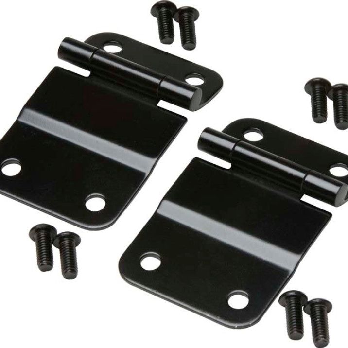 Kentrol 76-86 Jeep CJ7 Tailgate Hinge Pair - Powdercoat Black-Tailgate Accessories-Kentrol-KEN50419-SMINKpower Performance Parts