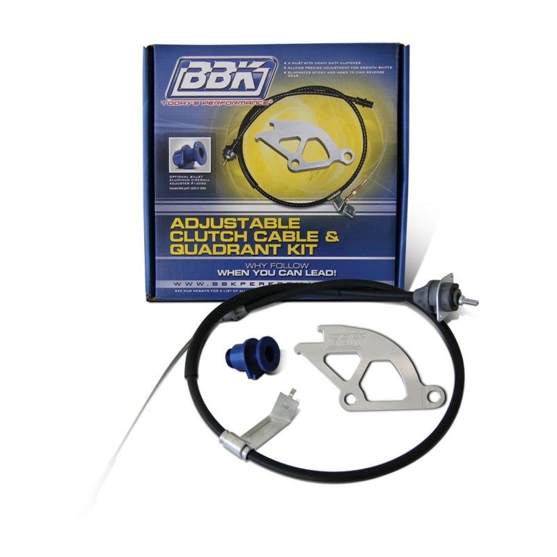 BBK 79-95 Mustang Adjustable Clutch Quadrant Cable And Firewall Adjuster Kit-tuningsupply.com