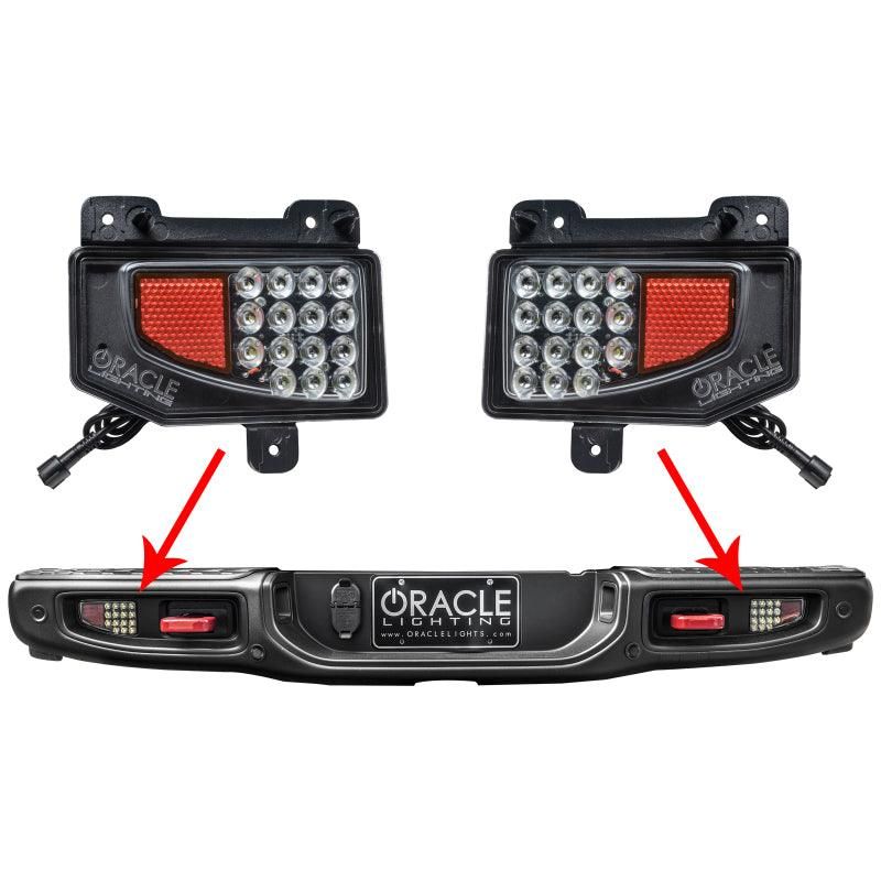 Oracle Rear Bumper LED Reverse Lights for Jeep Gladiator JT - 6000K SEE WARRANTY-tuningsupply.com