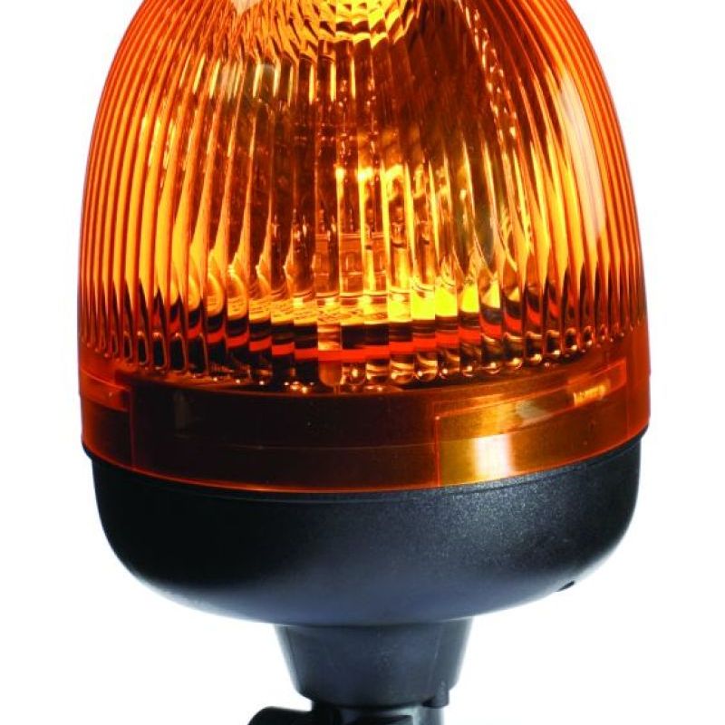 Hella Rota Compact 12V Amber Lens Beacon w/ Flexible Pole Mount-tuningsupply.com