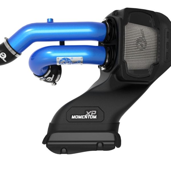 aFe 21-22 Ford F-150 Raptor V6-3.5L(tt) Momentum XP Cold Air Intake System Blue w/ Pro Dry S Filter-tuningsupply.com