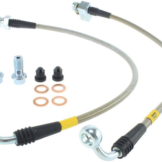 StopTech Stainless Steel Rear Brake Line Kit-Brake Line Kits-Stoptech-STO950.63506-SMINKpower Performance Parts