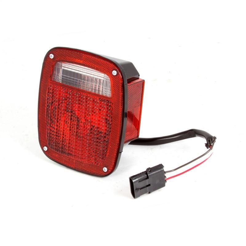 Omix Right Black Tail Lamp 91-97 YJ TJ Wrangler-tuningsupply.com