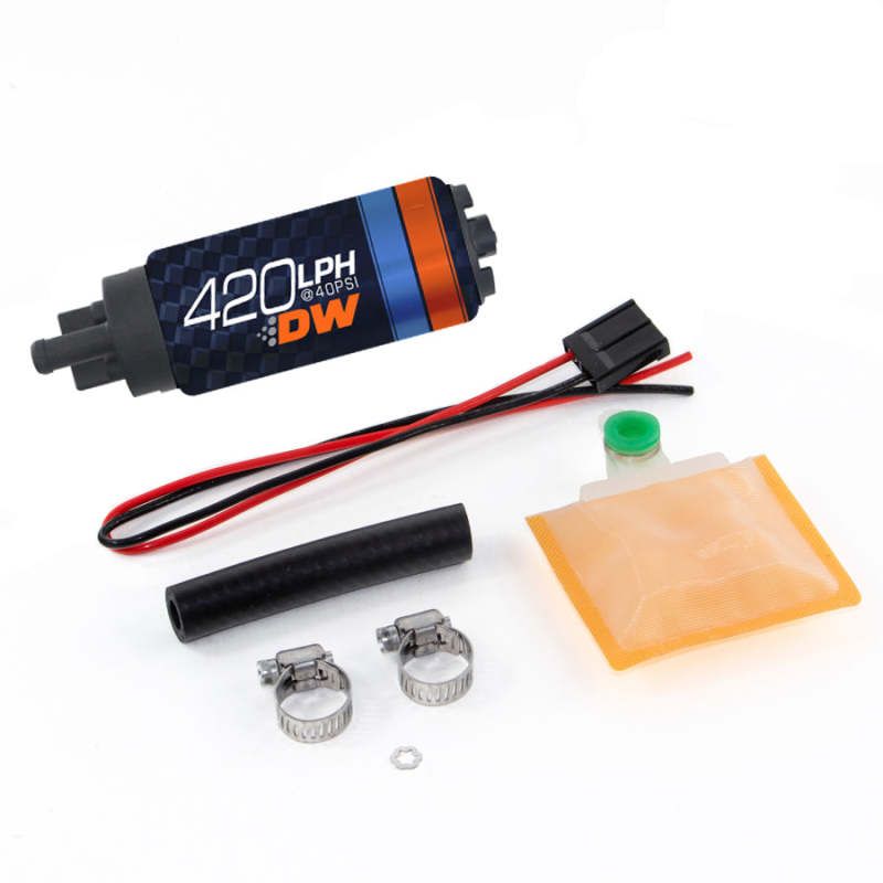 Deatschwerks DW420 Series 420lph In-Tank Fuel Pump w/ Universal Install Kit-tuningsupply.com