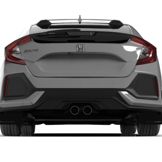 Rally Armor 17-21 Honda Civic Sport & Touring (Hatch) Black UR Mud Flap w/ Dark Grey Logo-Mud Flaps-Rally Armor-RALMF51-UR-BLK/DGRY-SMINKpower Performance Parts