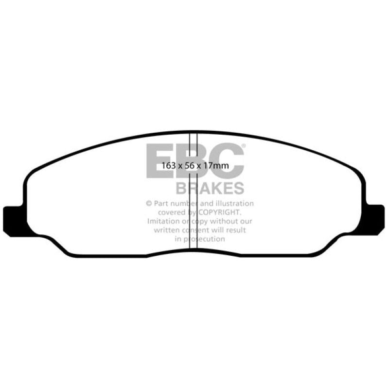 EBC 05-10 Ford Mustang 4.0 Bluestuff Front Brake Pads-tuningsupply.com