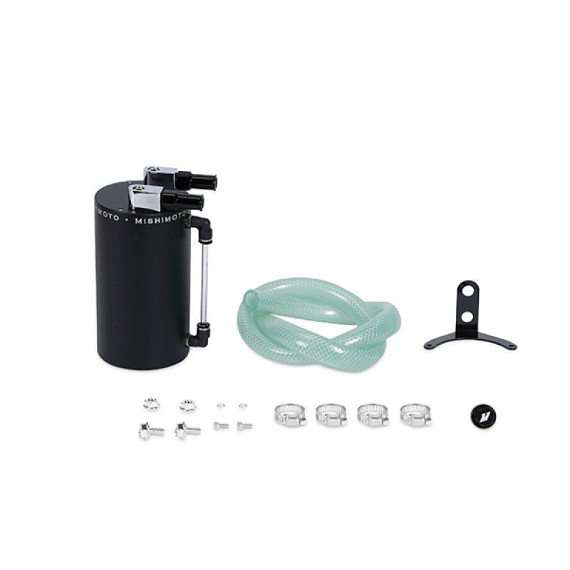 Mishimoto Large Aluminum Oil Catch Can - Wrinkle Black-tuningsupply.com