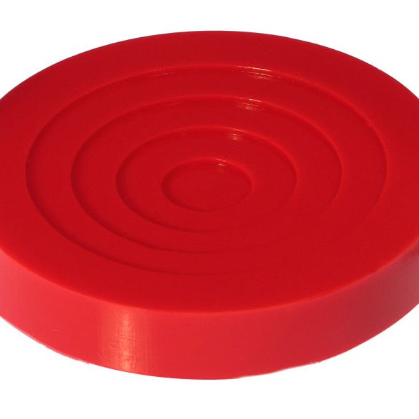 Prothane Universal Jack Pad 5in Diameter Model - Red-tuningsupply.com