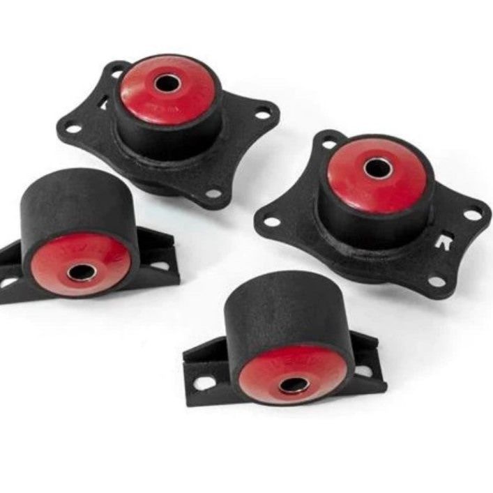 Innovative 00-09 Honda S2000 F-Series Black Steel Mounts 75A Bushings (Rear Diff Mounts OEM Diff)-tuningsupply.com