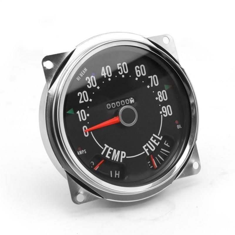 Omix Replace Speedometer Cluster Asse 0-90 MPH 55-75 CJ-tuningsupply.com