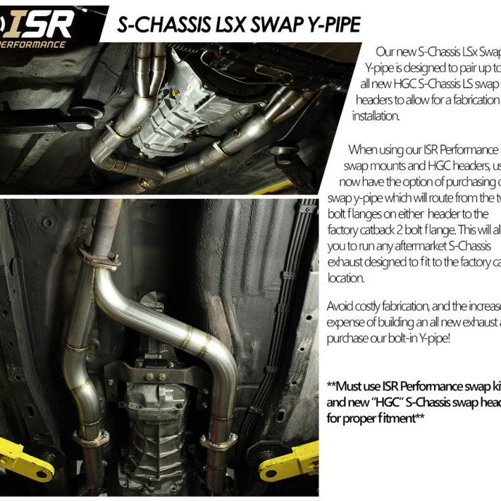 ISR Performance S-Chassis LS Swap Y-Pipe-tuningsupply.com