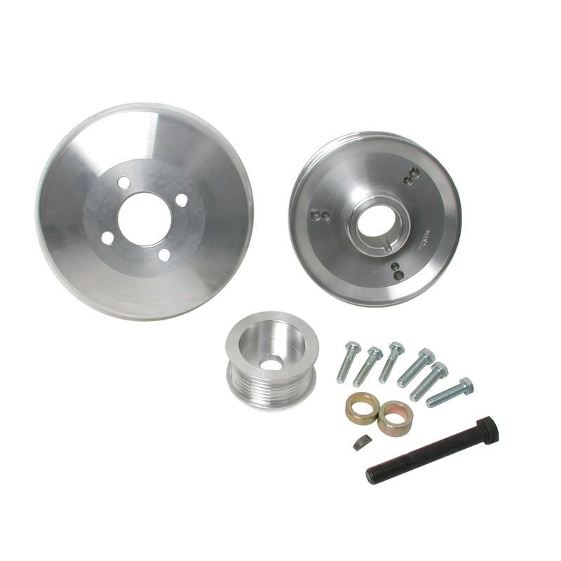 BBK 97-04 Ford F150 Expedition 4.6 5.4 Underdrive Pulley Kit - Lightweight CNC Billet Aluminum (3pc)-tuningsupply.com