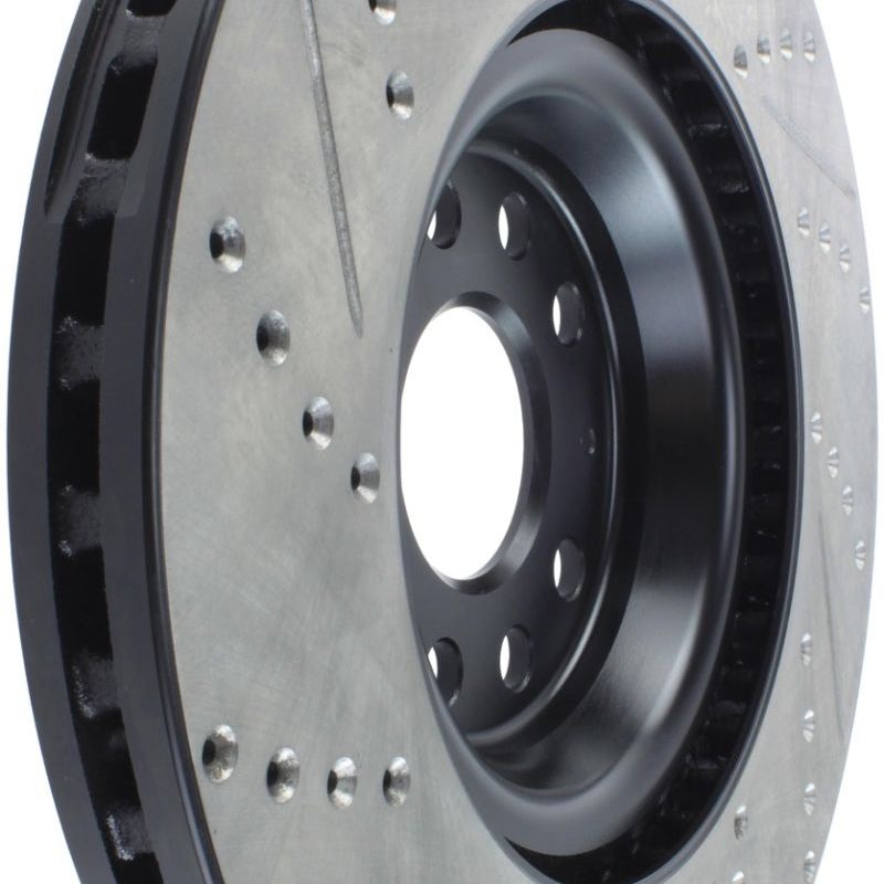 StopTech Slotted & Drilled Sport Brake Rotor-Brake Rotors - Slot & Drilled-Stoptech-STO127.33144L-SMINKpower Performance Parts