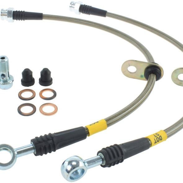 StopTech 06-12 Mitsubishi Eclipse Stainless Steel Rear Brake Lines-Brake Line Kits-Stoptech-STO950.46507-SMINKpower Performance Parts