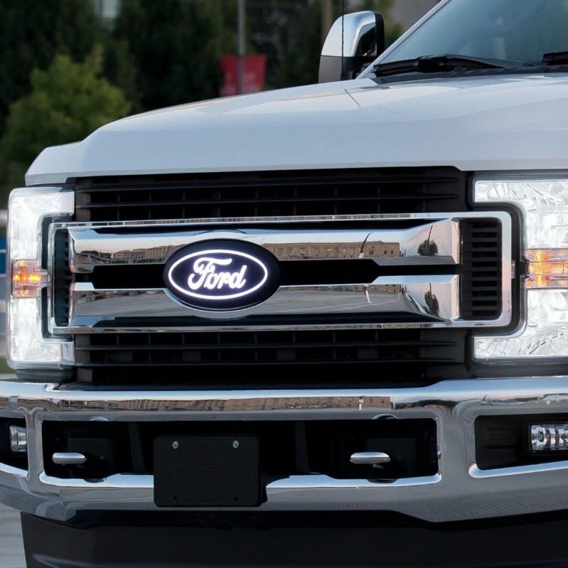 Putco 17-19 Ford SuperDuty Front Luminix Ford LED Emblem - w/ Camera CutOut-Light Bars & Cubes-Putco-PUT92801-SMINKpower Performance Parts