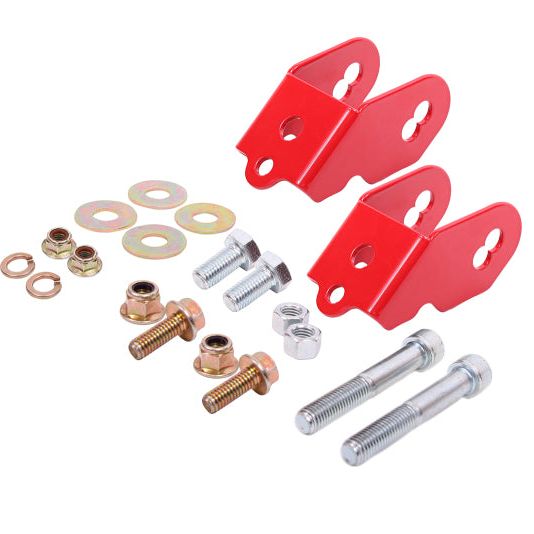 BMR Suspension 15-18 Ford Mustang S550 Rear Camber Adjustment Lockout Kit - Red-tuningsupply.com