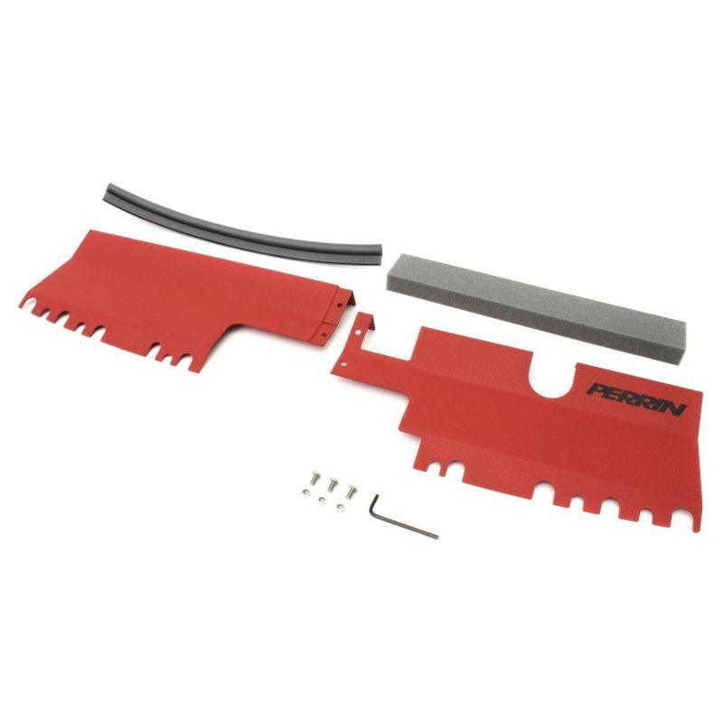 Perrin 15-21 WRX/STI Radiator Shroud (Without OEM Intake Scoop) - Red-tuningsupply.com