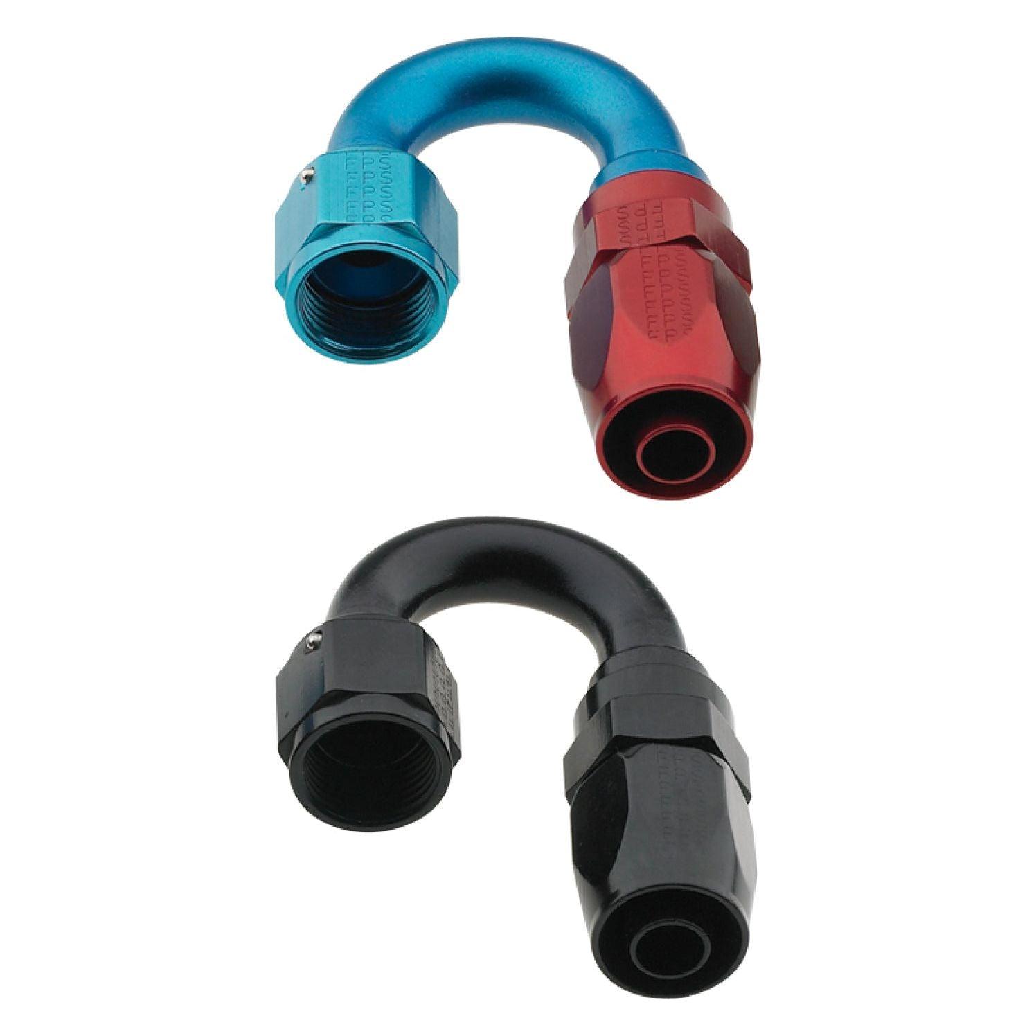 Fragola -8AN x 180 Degree Pro-Flow Hose End - Black-tuningsupply.com