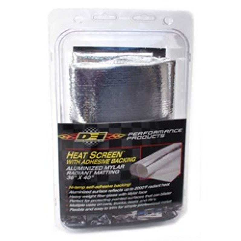 DEI Heat Screen 36in x 40in - Mylar Radiant Glass Fiber Matting w/Adhesive Backing-tuningsupply.com