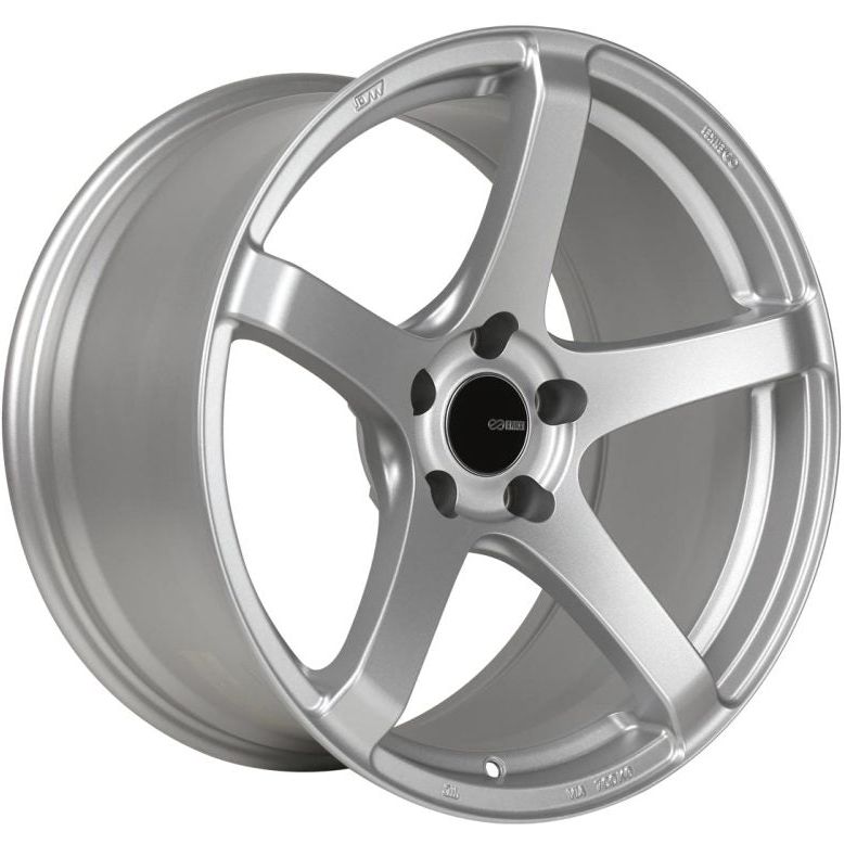 Enkei Kojin 17x8 35mm Offset 5x114.3 Bolt Pattern 72.6mm Bore Dia Matte Silver Wheel-tuningsupply.com