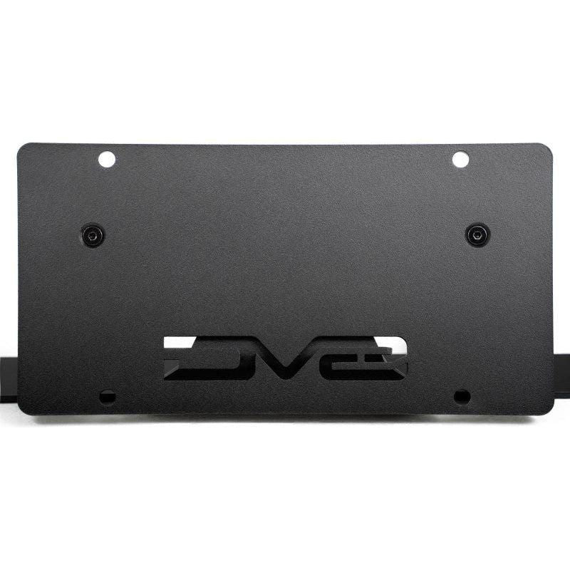 DV8 Offroad 2021 Ford Bronco Capable Bumper Slanted Front License Plate Mount-tuningsupply.com