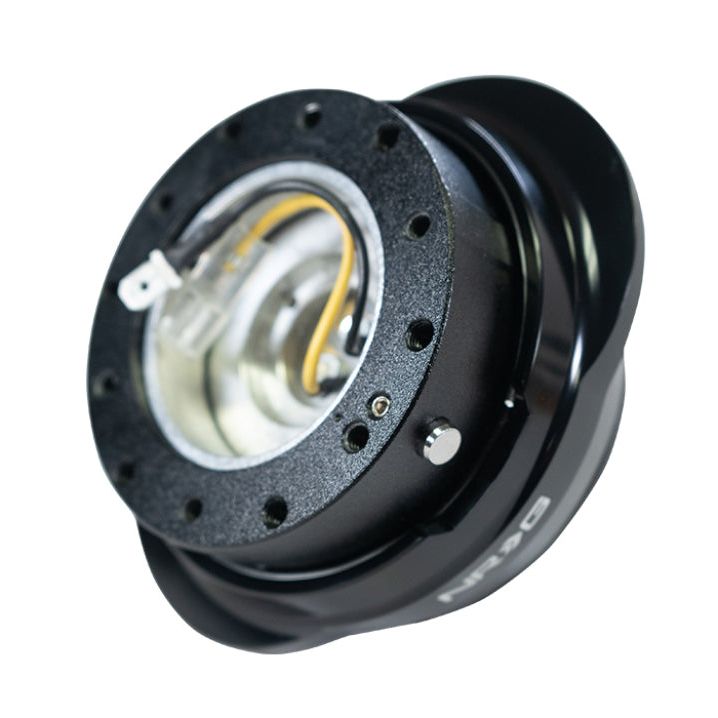 NRG Quick Release Gen 2.2 - Black Body / Shiny Black Oval Ring - SMINKpower Performance Parts NRGSRK-220BK NRG