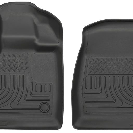 Husky Liners 15-23 Ford F-150 Standard Cab Pickup WeatherBeater Front Black Floor Liners-tuningsupply.com