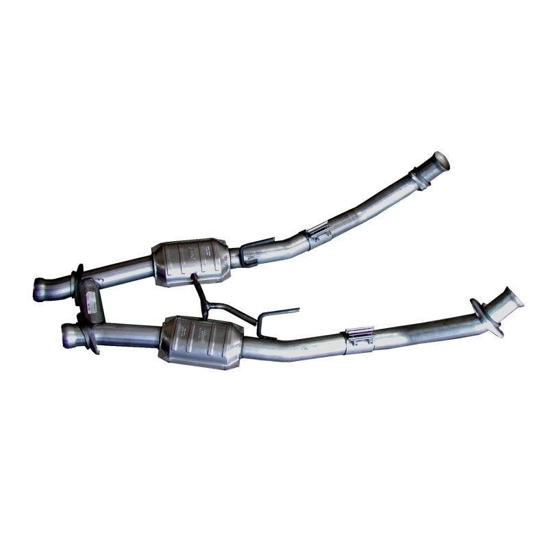 BBK 86-93 Mustang 5.0 High Flow H Pipe With Catalytic Converters - 2-1/2-tuningsupply.com