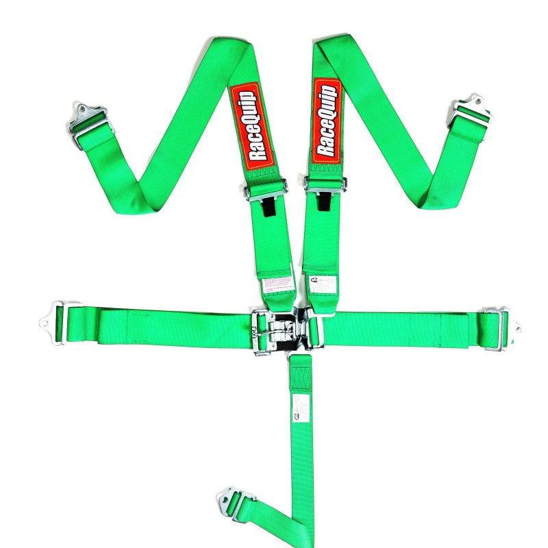 RaceQuip Green L & L 5pt Seat Belt-Seat Belts & Harnesses-Racequip-RQP711071-SMINKpower Performance Parts