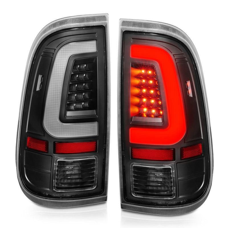 ANZO 2008-2016 Ford F-250 LED Taillights Black Housing Clear Lens (Pair)-tuningsupply.com