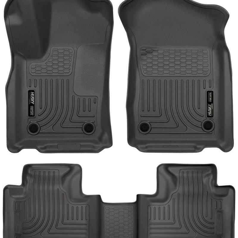 Husky Liners 16-22 Dodge Durango Weatherbeater Black Front & 2nd Seat Floor Liners-tuningsupply.com