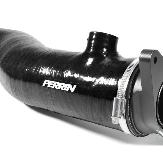 Perrin 2022+ Subaru WRX Black 3in Turbo Inlet Hose w/ Nozzle-tuningsupply.com