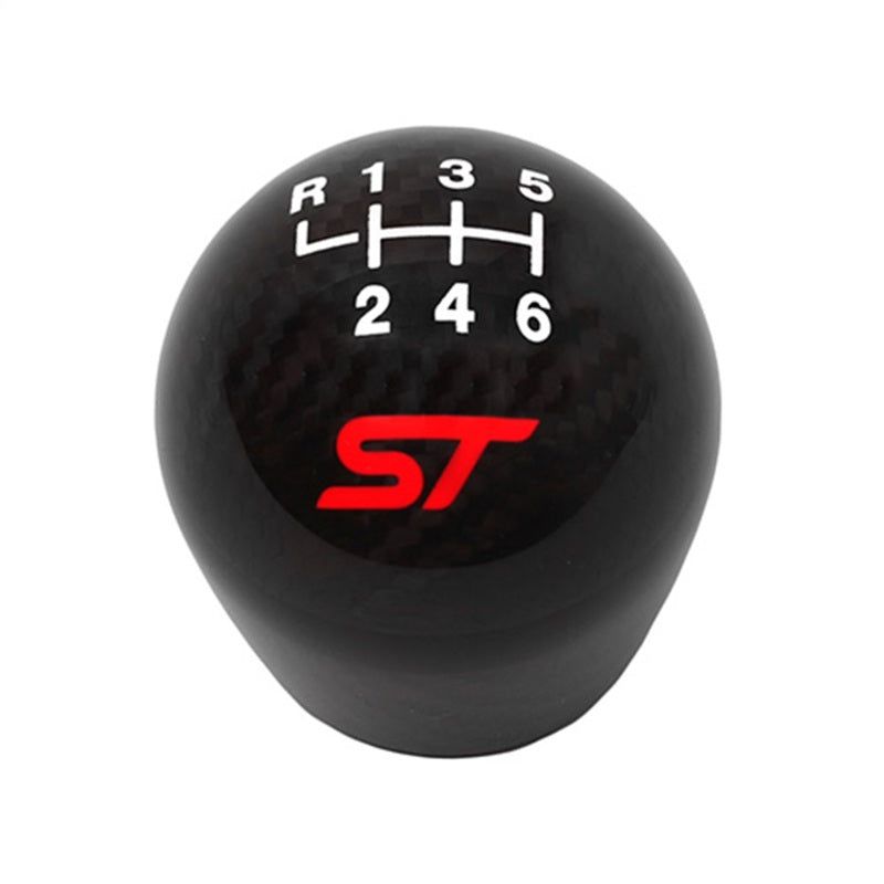 Ford Racing 13-17 Focus ST Black Carbon Fiber 6 Speed Shift Knob-tuningsupply.com