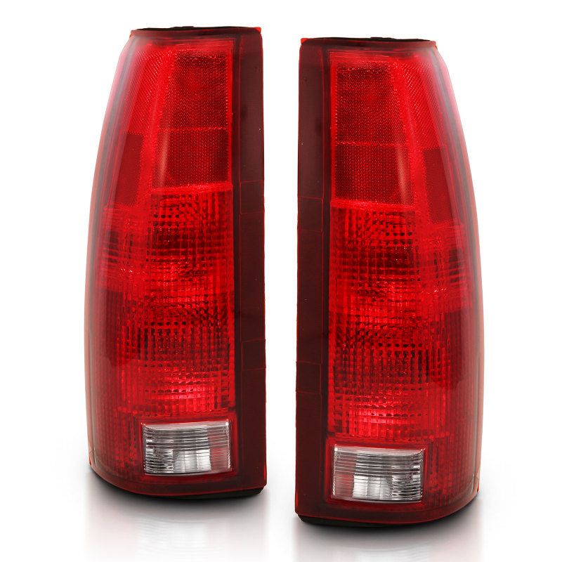 ANZO 1988-1999 Chevy C1500 Taillight Red/Clear Lens w/ Circuit Board(OE Replacement)-tuningsupply.com