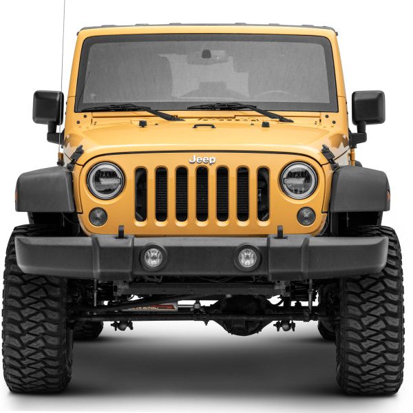 Raxiom 97-18 Jeep Wrangler TJ/JK 7-Inch LED Headlights w/ Halos- Black Housing (Clear Lens) - SMINKpower Performance Parts RAXJ155018 Raxiom