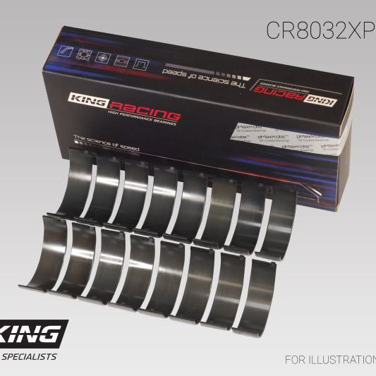 King Chrysler 345/ 370 16V Connecting Rod Bearing Set-tuningsupply.com