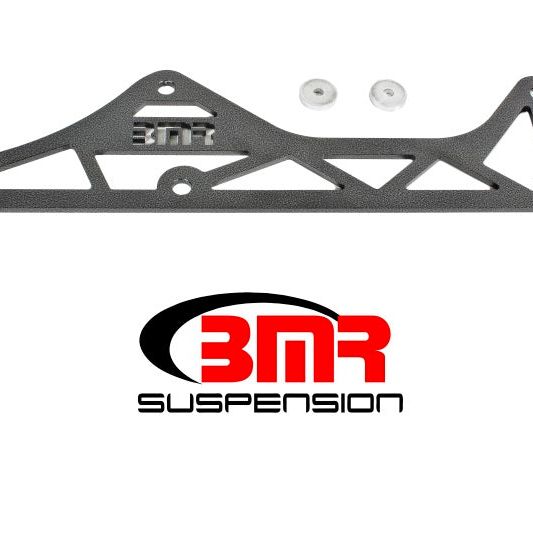 BMR 16-17 6th Gen Camaro Aluminum Driveshaft Tunnel Brace - Black Hammertone-tuningsupply.com